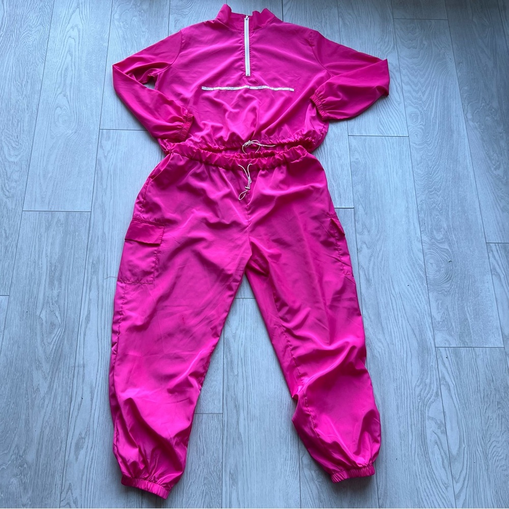Hot Pink 2 Piece Track Suit.